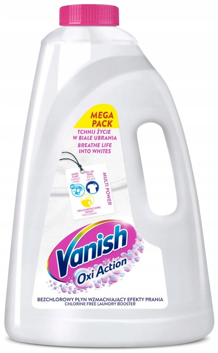 Vanish Oxi Action White Odplamiacz w płynie do białych tkanin 3 L