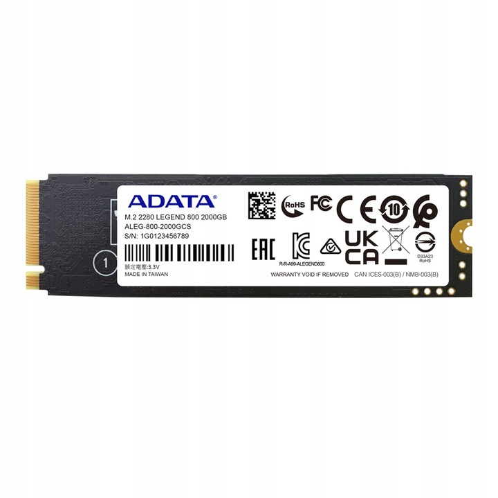 SSD M.2 Adata LEGEND 800 2000GB 2TB PCIe 4 3.5/2.8
