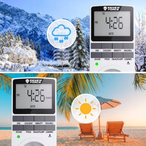 Programator Czasowy Timer Włącznik Wyłącznik Cyfrowy Wyświetlacz LCD Zegar