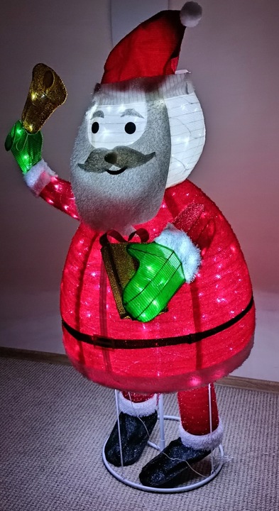 ŚWIĘTY MIKOŁAJ OZDOBA 180 cm 200 LED IP44 TIMER