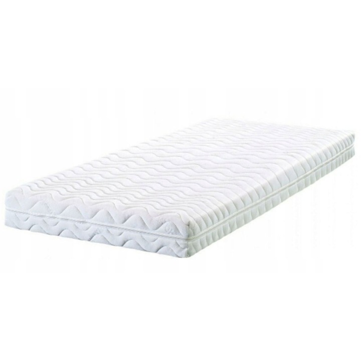 Materac FOAM+ 80x200x15 cm H3/H4 dwustronny średnio twardy 9 stref