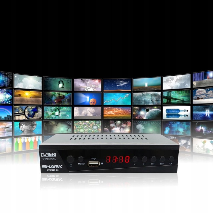 Tuner Dekoder DVB T2 TV naziemnej HEVC H.265 HDMI PVR FHD USB +ANTENA DVBT2