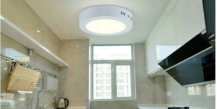 Panel LED plafon okrągły natynkowy 18W CCD