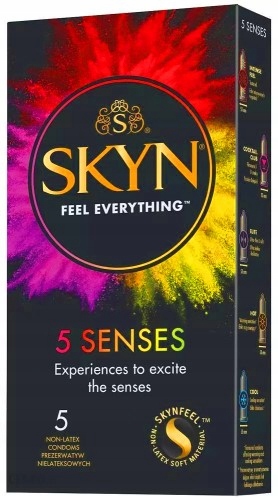 SKYN SENSES mix prezerwatywy potęgujące orgazm z wypustkami 10 szt.