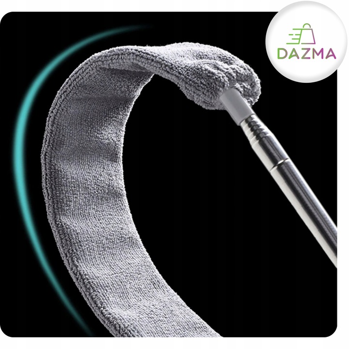 Szczotka do Kurzu Pajęczyn Zmiotka Teleskopowa Miotełka 280 cm Końcówki 4w1