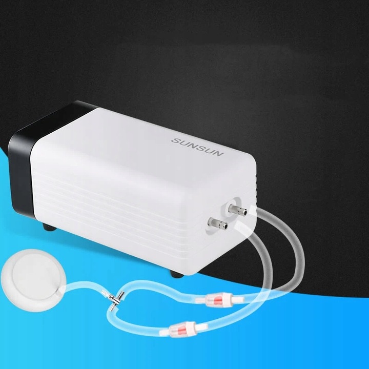 Napowietrzacz SunSun CT-202 pompka 180l/h z regulacją Do Akwarium 100-300l