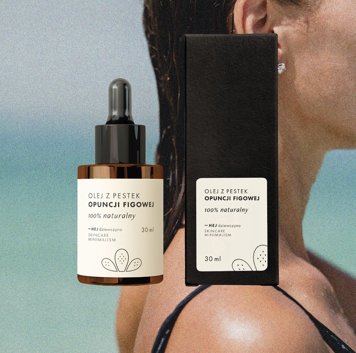 ~Hej dziewczyno, Olej z Opuncji Figowej, 100% BIO Organiczny, Premium, 30ml