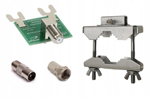 Antena TV kierunkowa Tri Digit Mini DVB-T2 UHF symetryzator 14dBi Dipol