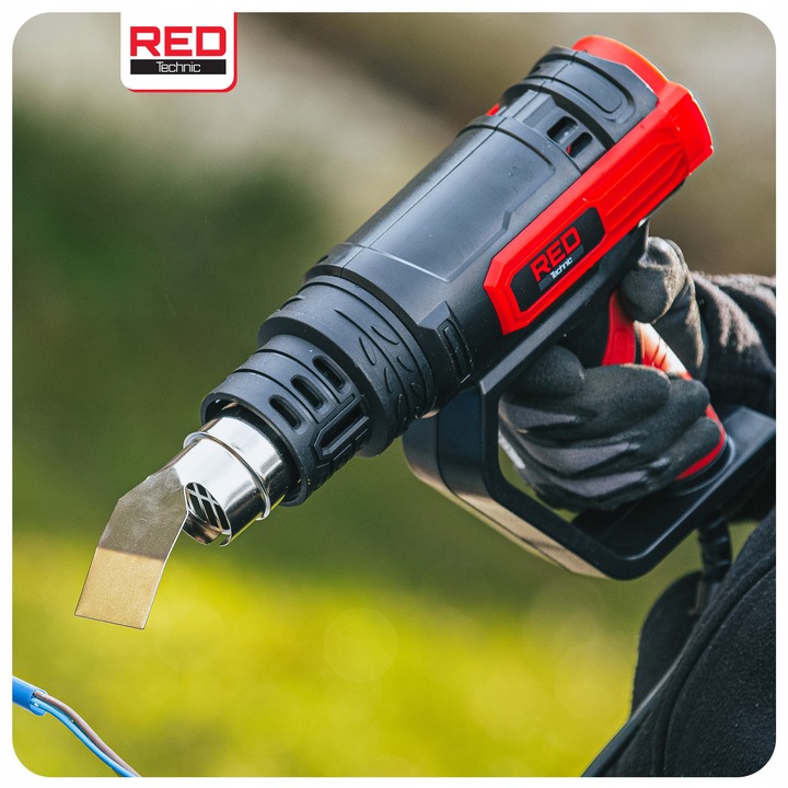 OPALARKA ELEKTRYCZNA Z REGULACJĄ 2 BIEGI LCD 50-650°C 2200W MOCNA +5