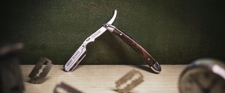 Brzytwa Do Golenia na Żyletki Angry Beards Shavette ZIZKA z etui