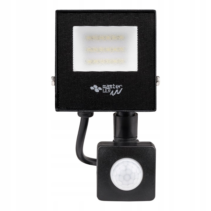 HALOGEN LED z czujnikiem ruchu naświetlacz lampa 10W 4500K ZEWNĘTRZNY