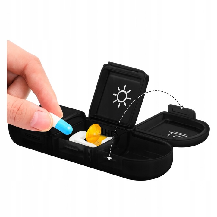 KASETKA NA TABLETKI LEKI TYGODNIOWA ORGANIZER POJEMNIK 7 dni 3 pory dnia