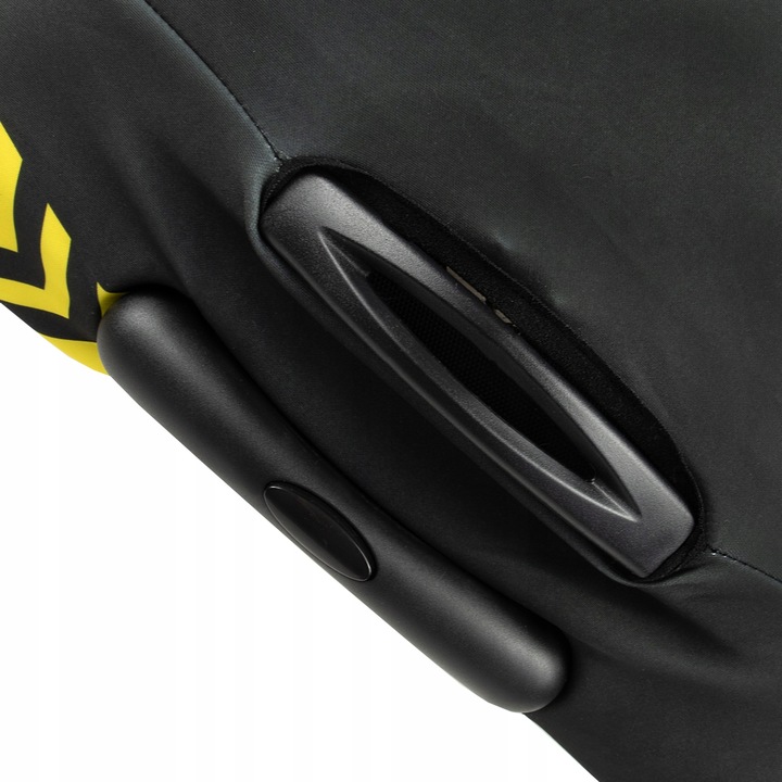 Pokrowiec Sillar materiałowy na walizkę z motywem taśmy ostrzegawczej - L