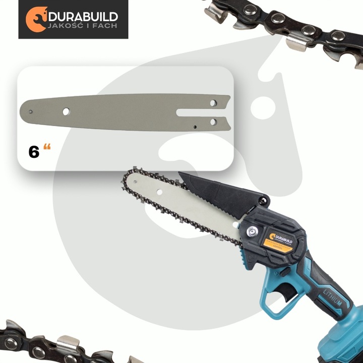MINI PIŁA ŁAŃCUCHOWA AKUMULATOROWA DO GAŁĘZI 6" OGRODOWA PILARKA 3x