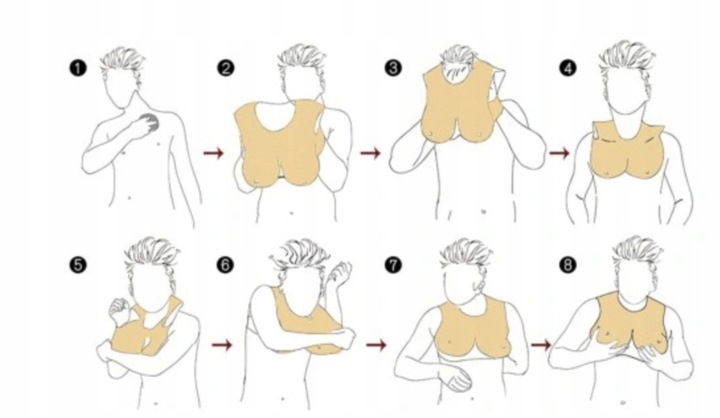 Silikonowe Piersi Bez Szyi, C, Bawełna Wypełnienie, Miękkie, Realistyczne