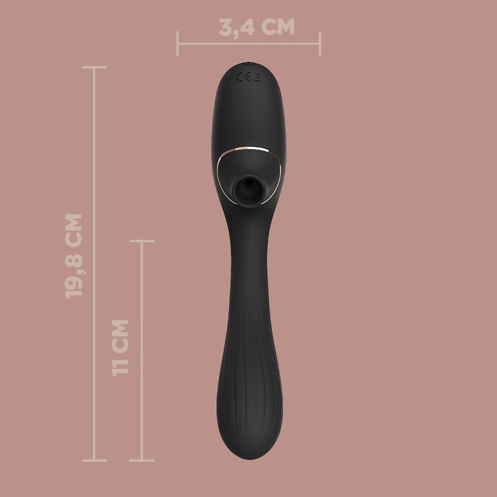 Gisty Sally wibrator damski ssący powietrzny do łechtaczki 2 w 1 i punktu G