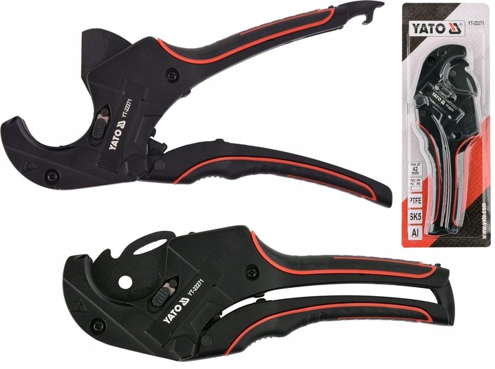 YATO OBCINAK NOŻYCE SZCZYPCE DO CIĘCIA RUR PVC, PP, PU. PE 42mm
