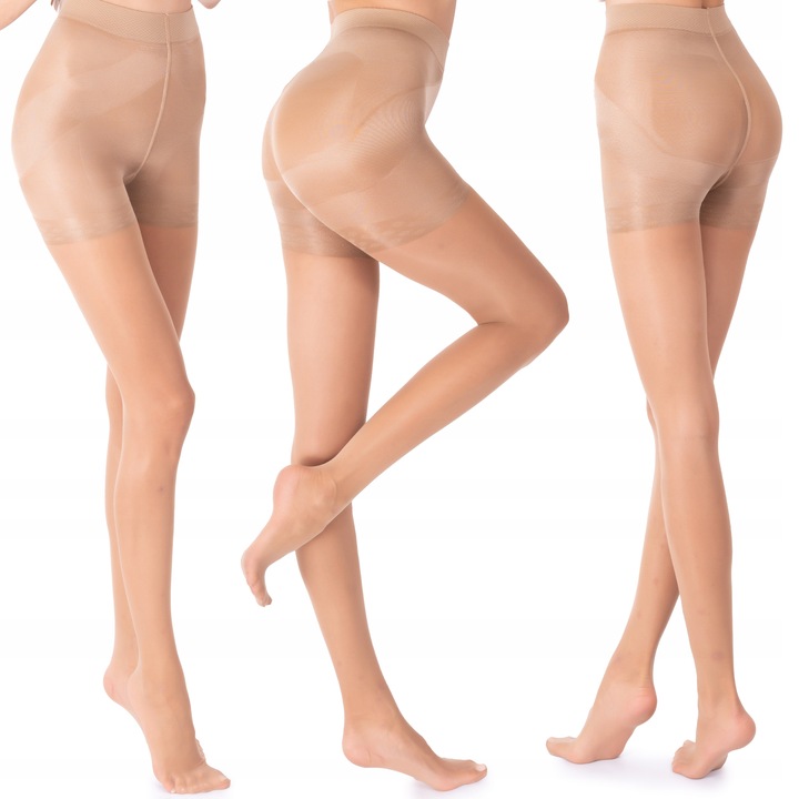 Ekskluzywne Rajstopy PUSH UP 20 DEN Wyszczuplające MODELUJĄCE