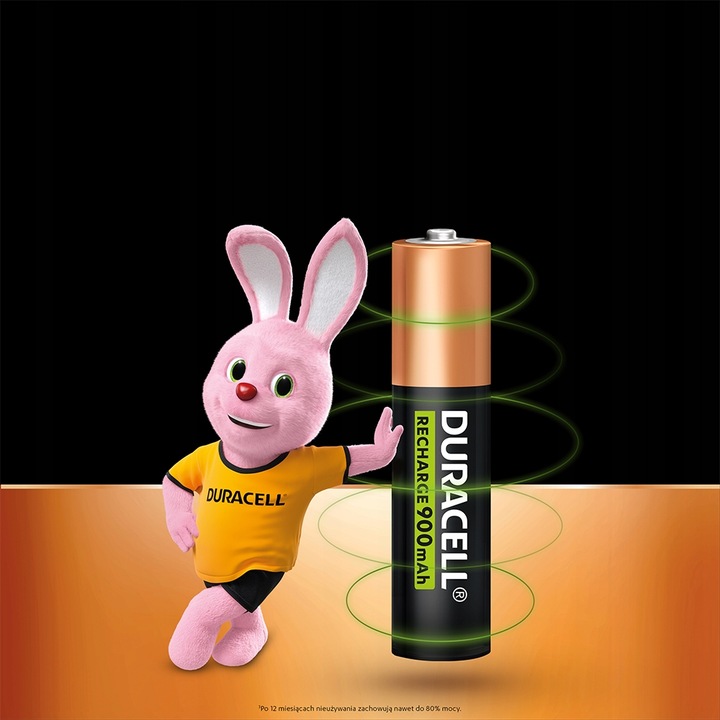 Duracell Akumulator AAA pojemność 900 mAh, 4 szt.