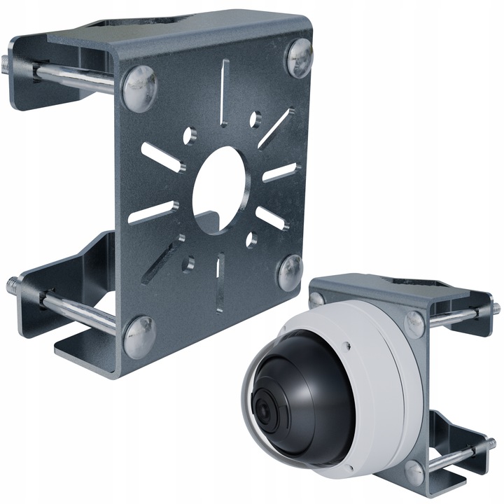 Uchwyt słupowy do kamery do monitoringu uniwersalny do kamer ocynk