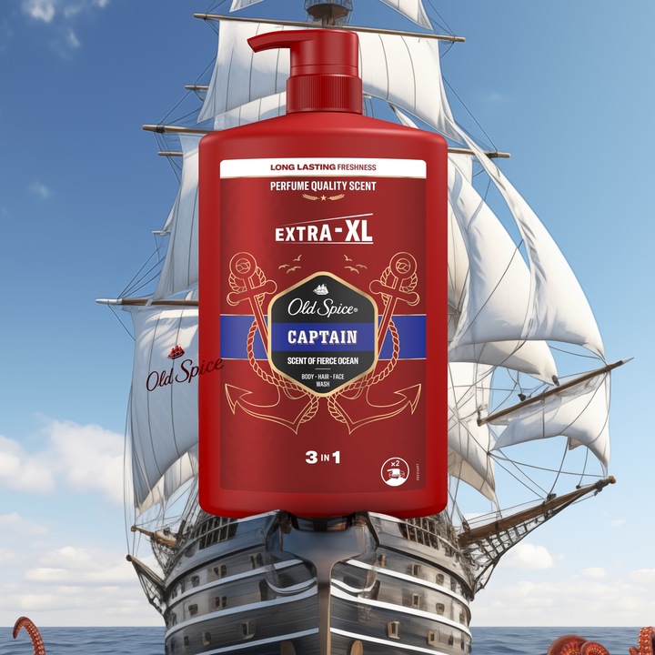 Old Spice Captain Żel Pod Prysznic I Szampon Dla Mężczyzn 1000ml