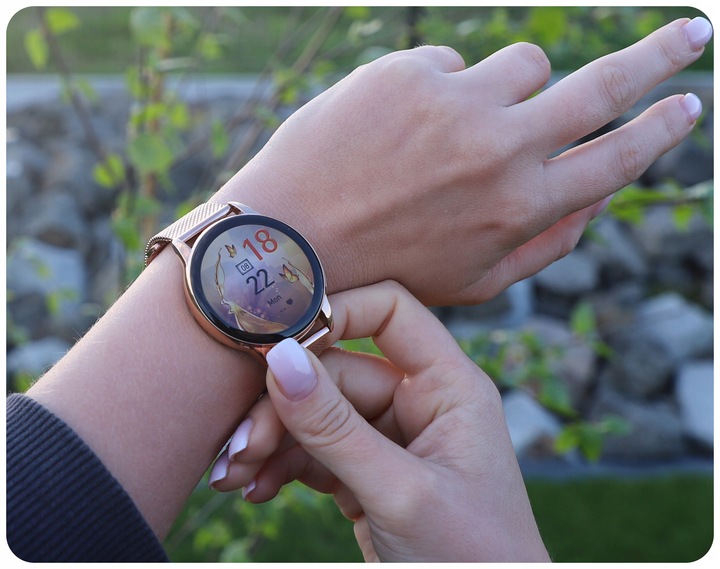 SMARTWATCH ZEGAREK DAMSKI MENU PL 300mAh AMOLED 2 PASKI BT 5.2 ROZMOWY SMS