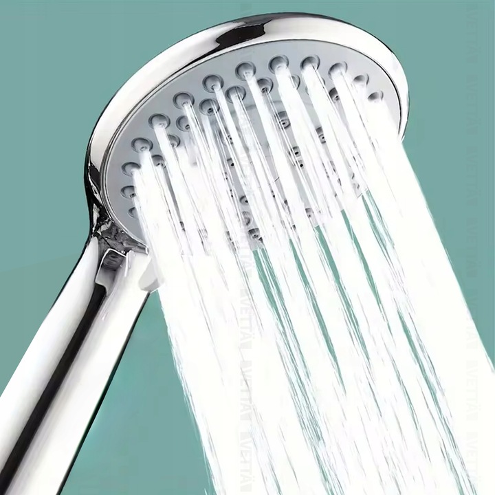 ZESTAW PRYSZNICOWY słuchawka wąż uchwyt 5 TRYBÓW pod prysznic MOC