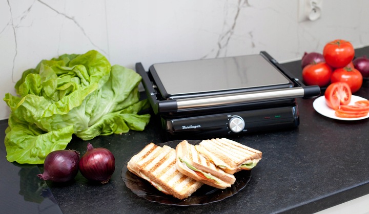 Opiekacz BERLINGER grill elektryczny| toster panini | rozkładany 180°