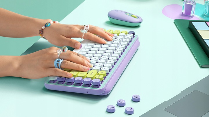 Mechaniczna klawiatura bezprzewodowa Logitech POP Keys US'Intl + CYRYLICA