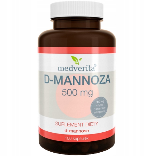 MEDVERITA D-MANNOZA 500 mg 100 kaps UKŁAD MOCZOWY