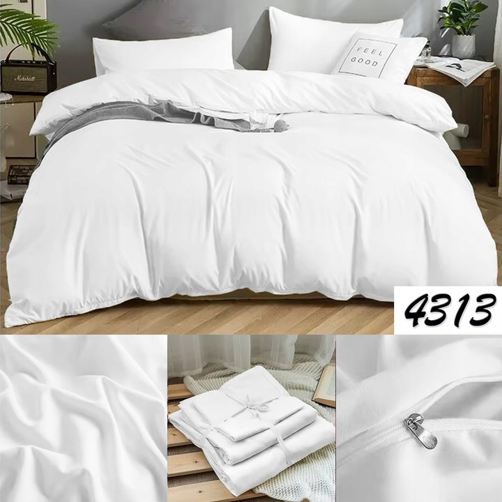 KOMPLET NOWOCZESNA POŚCIEL 200x220 cm MIKROWŁÓKNO POŚCIEL + 2x