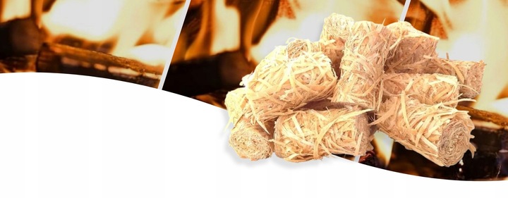 Podpałka do kominka rozpałka grilla pieca ekologiczna naturalna