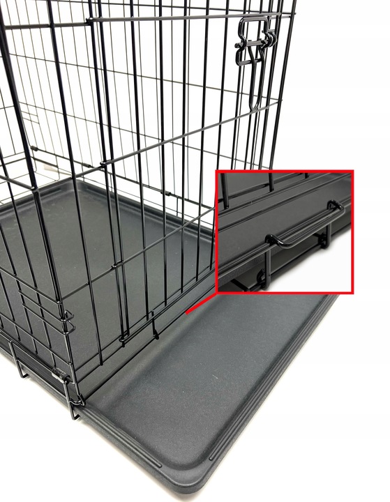 KLATKA METALOWA KENNELOWA TRANSPORTER DLA PSA KOTA ZWIERZĄT XL