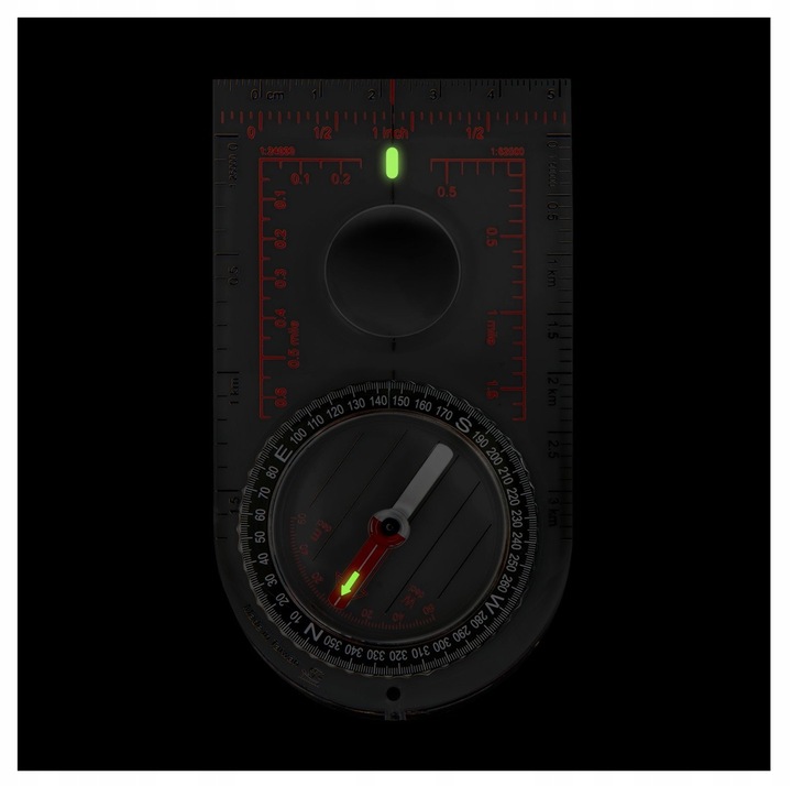 Kompas turystyczny mapowy busola Helikon Scout Mk2 Transparent ze sznurkiem