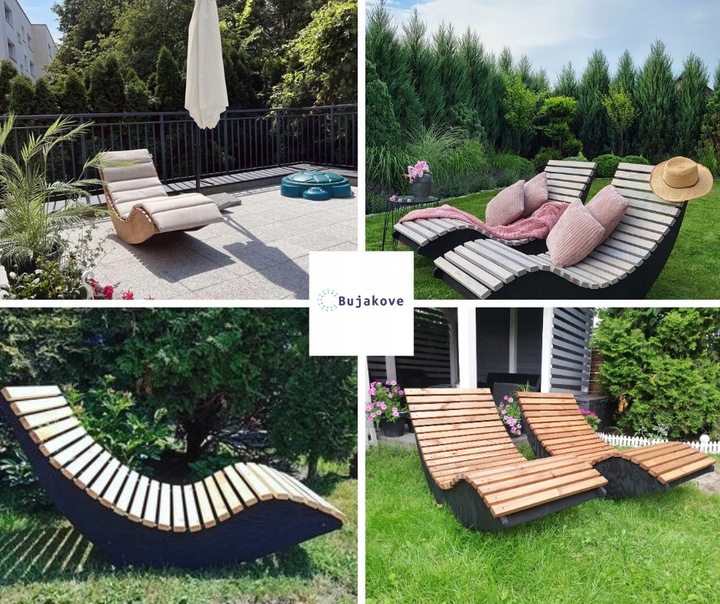 Leżak bujany ogrodowy, hit cenowy! Wysyłany w całości! Polski producent