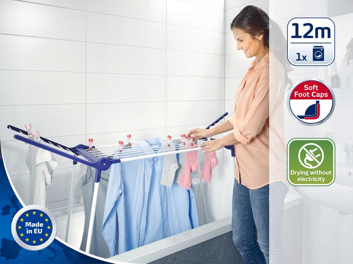 Suszarka na pranie Pegasus 120 Solid Bath kompaktowa Leifheit