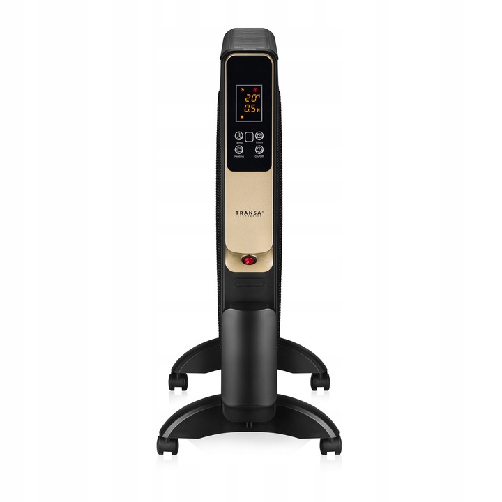 GRZEJNIK ELEKTRYCZNY NA PODCZERWIEŃ TERMOSTAT TIMER PILOT Czarny 2000W