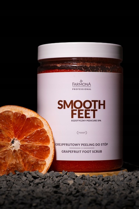SMOOTH FEET, Grejpfrutowy peeling do stóp 1000g