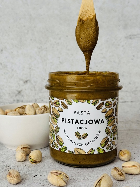 Pasta pistacjowa 250 g - Naturalna, 100% pistacji, krem pistacjowy