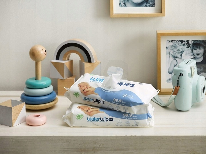 Chusteczki nawilżane 99,9% wody WaterWipes BIO 9x60 dla dzieci i niemowląt