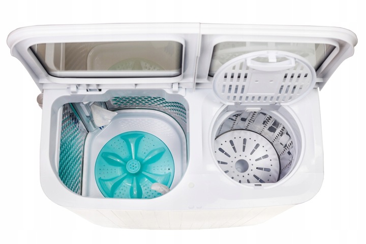 Mała Pralka z Wirówką 5kg + 2kg Turystyczna Domowa Przenośna Lekka