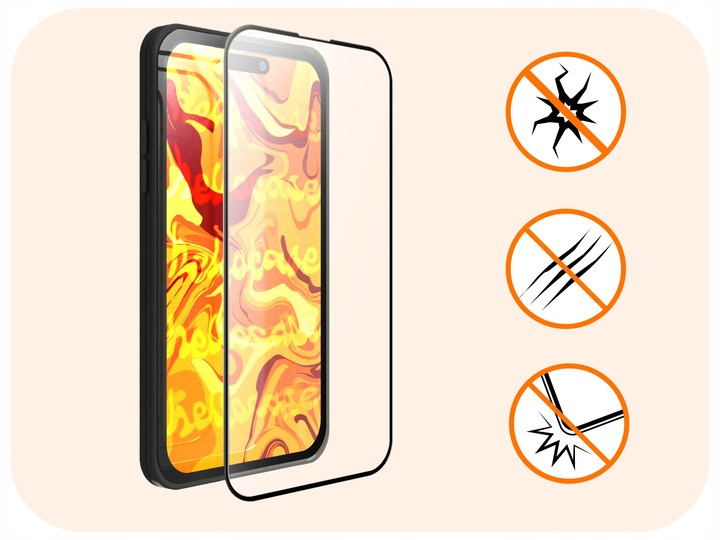 3-pak SZKŁO HARTOWANE DO iPhone 15 PRO MAX na cały ekran 9H ochronne 5D