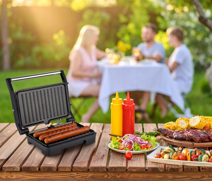 Grill elektryczny opiekacz do kanapek pannini rozkładany GK110 Eldom