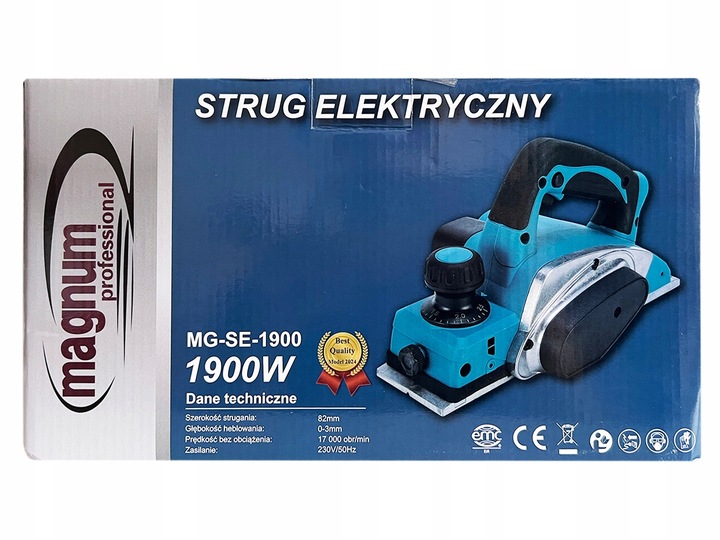 STRUG ELEKTRYCZNY DO DREWNA HEBLARKA 1900W HEBEL STOLARSKI STRUGARKA