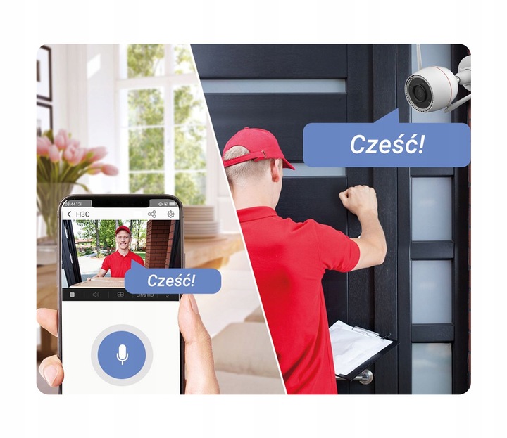 Zestaw Monitoringu WiFi 4 Kamery 5Mpx Zewnętrzne + Rejestrator WiFi 8ch