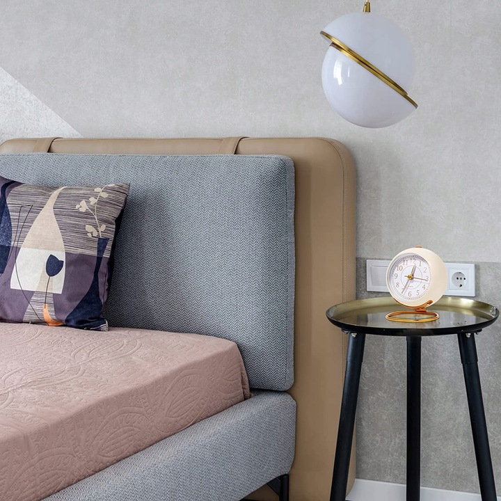 Zegar Retro Analogowy Stojący Budzik Klasyczny Alarm na Baterie