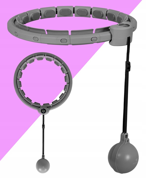 Hula-hop ODCHUDZAJĄCE z LICZNIKIEM KOŁO z obciążeniem WYPUSTKAMI