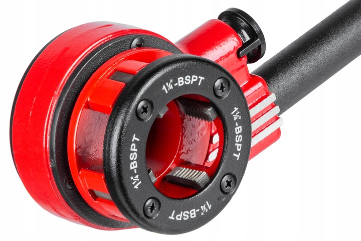 GWINTOWNICA RĘCZNA DO RUR grzechotka ZESTAW 6 narzynek głowic 1/4"–1