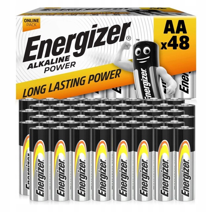 BATERIE ENERGIZER ALKALINE POWER AA LR6 1,5V BATERIE 48SZT