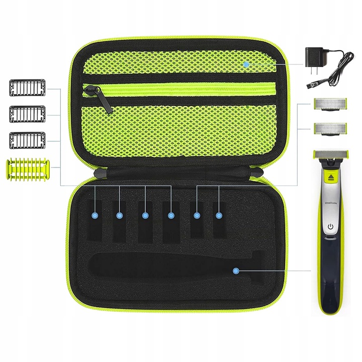 ETUI TWARDE NA GOLARKĘ PHILIPS ONEBLADE 360 TRYMER NASADKI OSTRZA